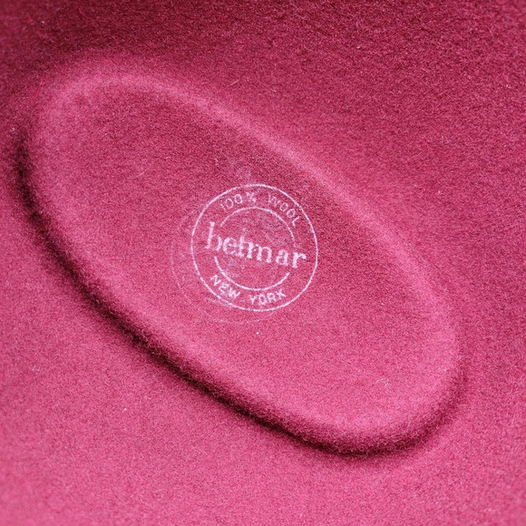 Vintage Betmar Wool Fedora / Cranberry main image 6